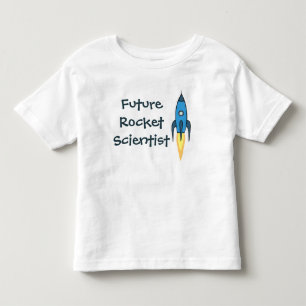 Framtida Rocket Scientist Blue Rymden Funny Boy T-shirt