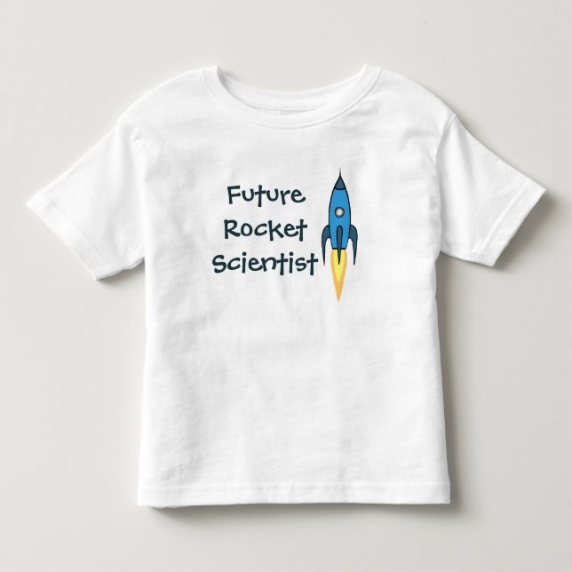 Framtida Rocket Scientist Blue Rymden Funny Boy Tröja (Framsida)