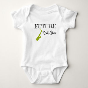 Framtida Rockstjärna Baby Bodykostym T Shirt
