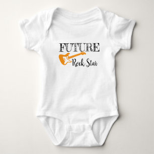 Framtida Rockstjärna Baby Bodykostym T Shirt