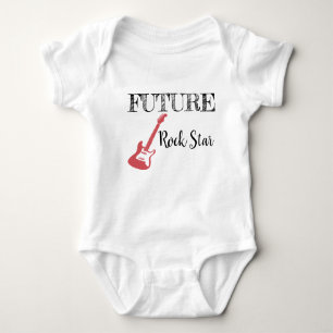 Framtida Rockstjärna Baby Bodykostym T Shirt