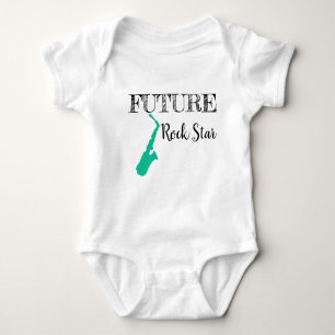 Framtida Rockstjärna Baby Bodykostym T Shirt