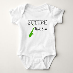 Framtida Rockstjärna Baby Bodykostym T Shirt
