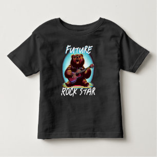 Framtida Rockstjärna - färgat björn T Shirt