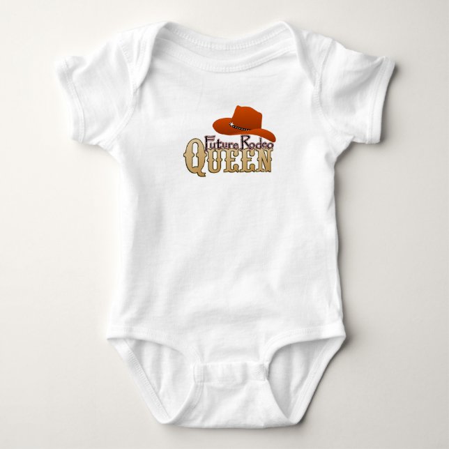 Framtida Rodeo Queen Baby Tee (Framsida)