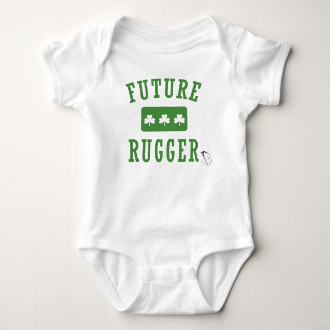 Framtida Rugger - irländare (jbRUGBY) Tee Shirt (Framsida)