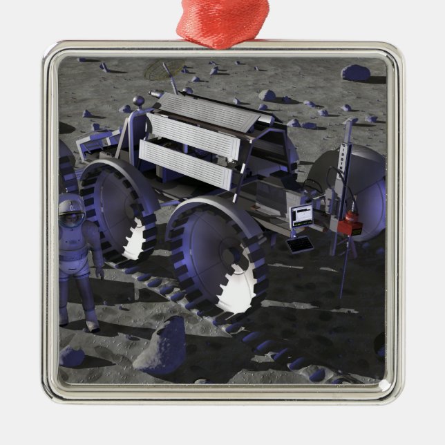 Framtida rymdforskning uppdrag 10 julgransprydnad metall (Framsidan)