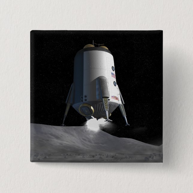 Framtida rymdforskning uppdrag 12 knapp (Framsida)