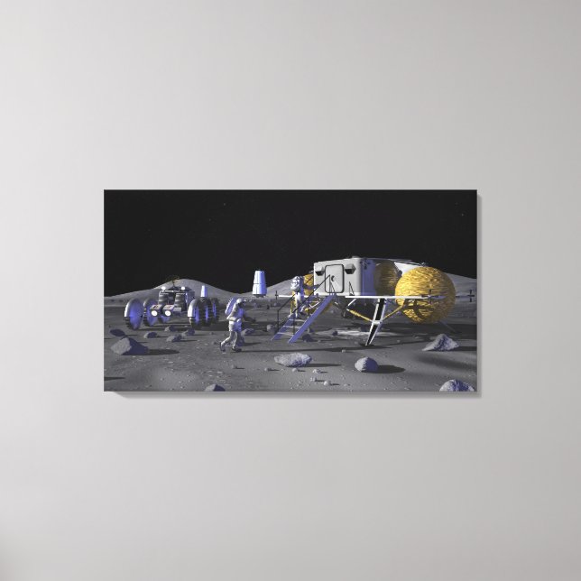 Framtida rymdforskning uppdrag 13 canvastryck (Framsida)