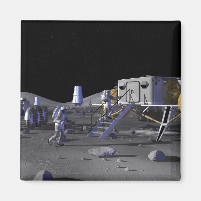 Framtida rymdforskning uppdrag 13 magnet (Framsidan)