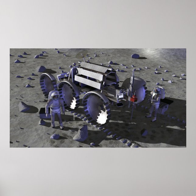 Framtida rymdforskning uppdrag 13 poster (Framsidan)