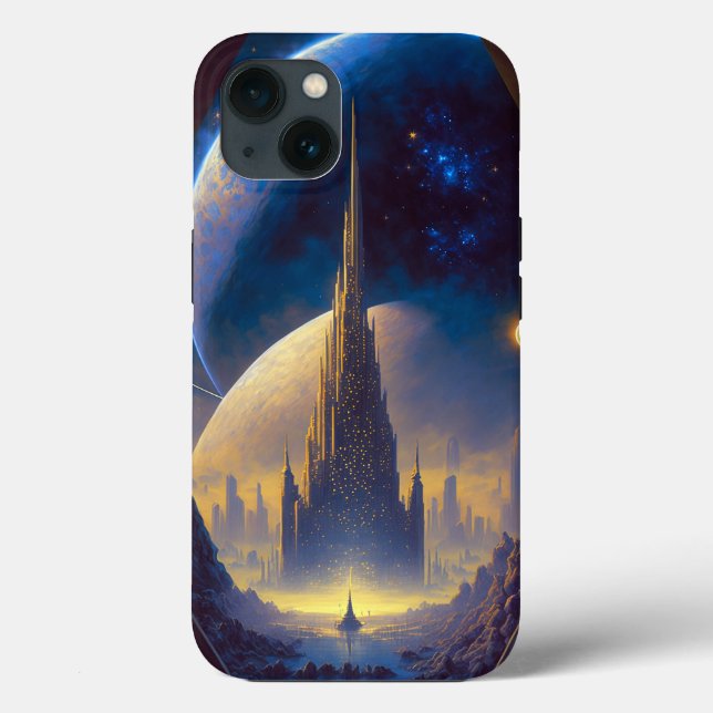 Framtida sci-Fi Art Fodral-Mate iphone case (Baksida)