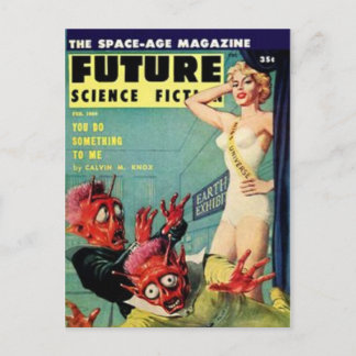 Framtida Science fiction Vykort