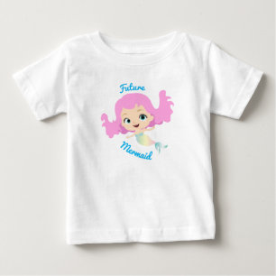 Framtida sjöjungfru söt tecknad film t shirt