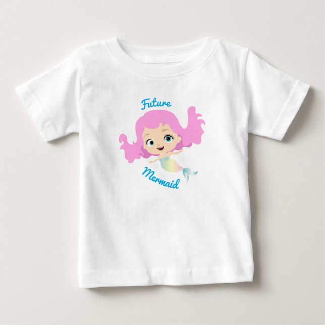 Framtida sjöjungfru söt tecknad film t shirt (Framsida)