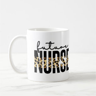 Framtida sjuksköterska Cheetah Skriv ut sjuksköt Kaffemugg