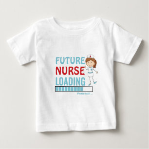 Framtida sjuksköterska Cute First Birthday Småba T Shirt
