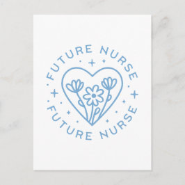 Framtida sjuksköterska i student: blåbedövning vykort