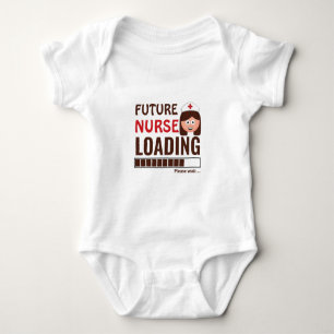Framtida sjuksköterska med last Cute Newborn Mode T Shirt