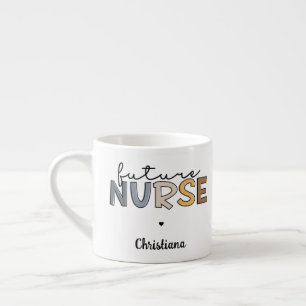 Framtida sjuksköterska   Sjukskola Student Gift Espressomugg