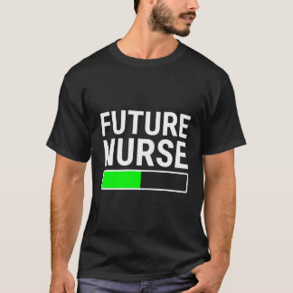 Framtida sjuksköterska som laddar Pub Coola  Sjuks T Shirt
