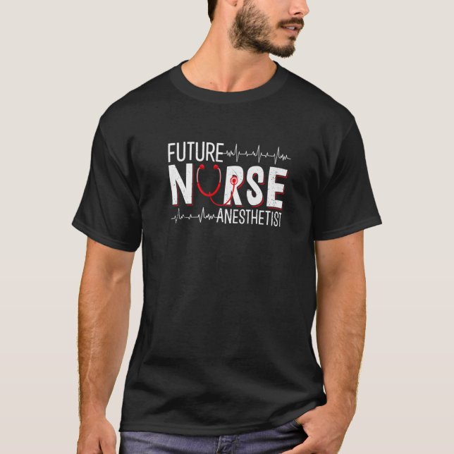 Framtida sjuksköterskeanestetist - CRNA Nursing Sc T Shirt (Framsida)