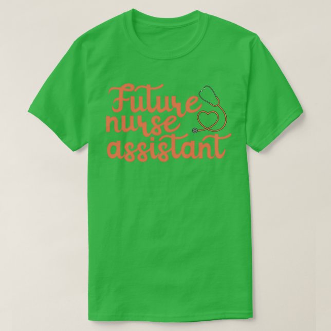 Framtida sjuksköterskeassistenttypografi t shirt (Design framsida)
