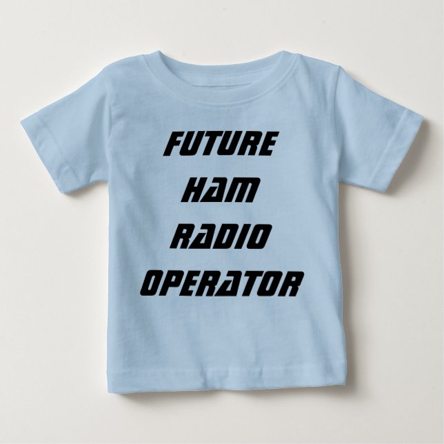 Framtida skinka radiosände operatören t-shirt (Framsida)