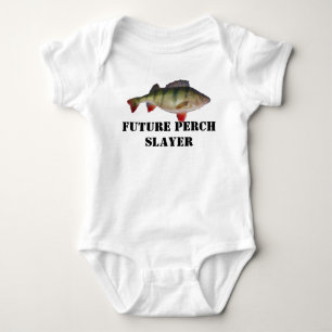 Framtida skjorta för baby för PerchSlayerfiske T-shirt