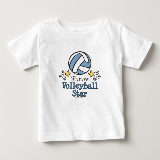 Framtida skjorta för volleybollstjärnababy T Tee Shirt (Framsida)
