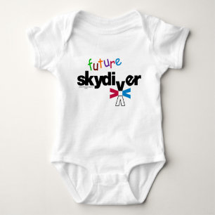 Framtida Skydiver Baby Bodykostdräkt T Shirt