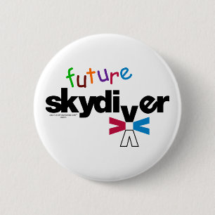 Framtida Skydiver Knapp