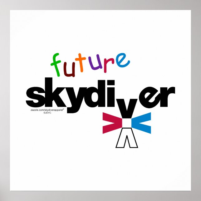 Framtida Skydiver Poster (Framsidan)