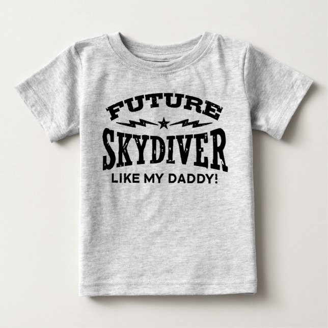 Framtida Skydiver som min pappa T-shirt (Framsida)