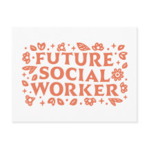 Framtida social-arbetsflicka estetiskt