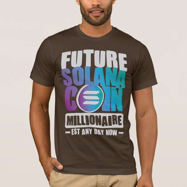 Framtida SOLANA Coin Millionaire T Shirt (Framsida)