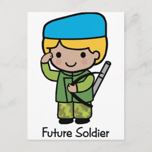 Framtida soldat vykort