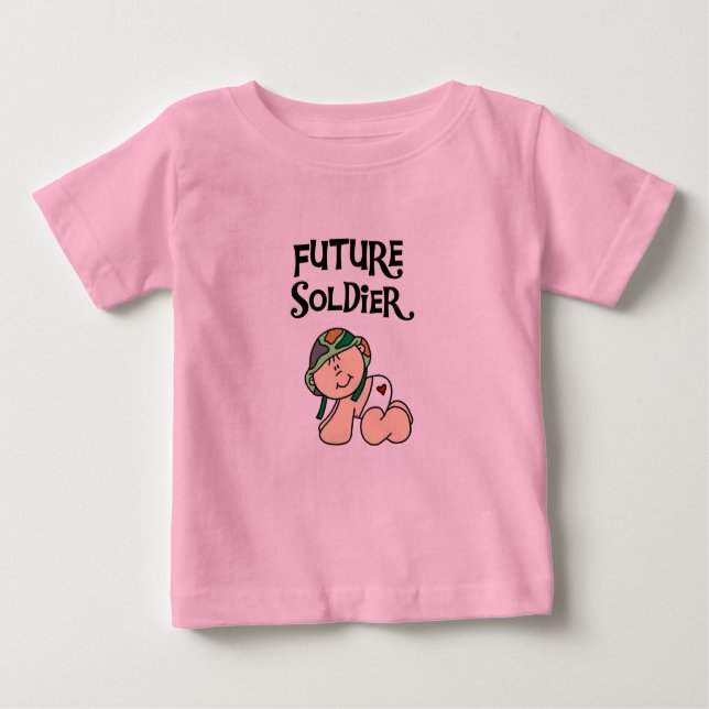 Framtida soldatT-tröja och gåvor för baby T-shirt (Framsida)
