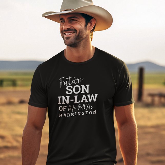 Framtida son in Law BV Groom Bröllop T Shirt (Skapare uppladdad)
