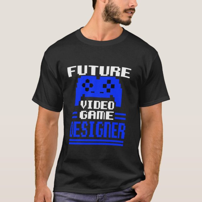 Framtida spelarspelare för videospelsdesignern t shirt (Framsida)