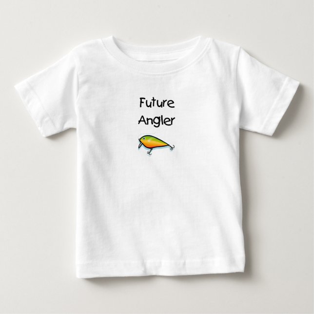 Framtida sportfiskare tee shirt (Framsida)