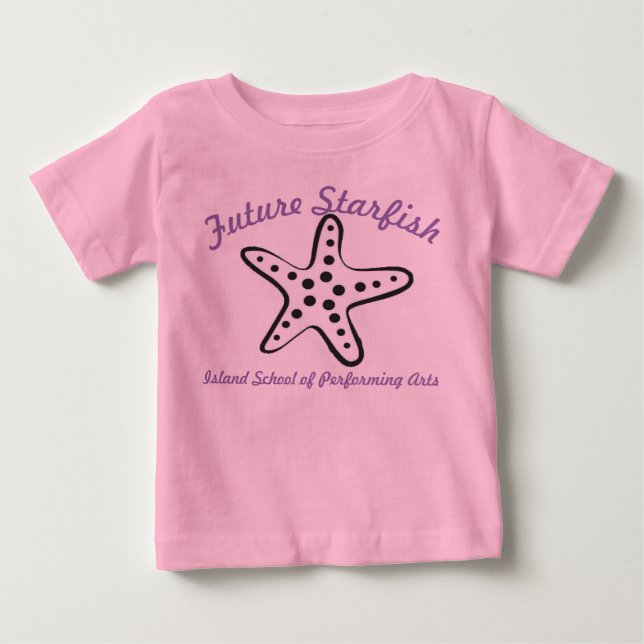 Framtida stjärnfisk Baby T Shirt (Framsida)
