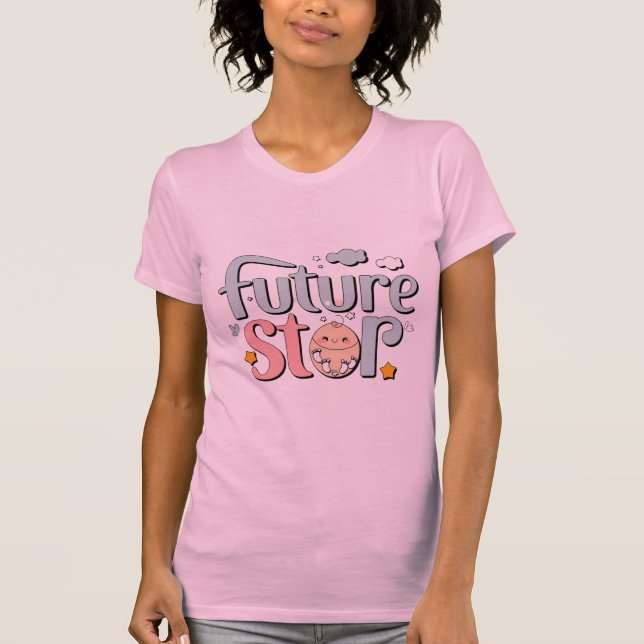 Framtida stjärnor - avtryck av Cute Baby T Shirt (Framsida)