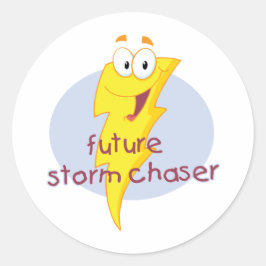 Framtida storm Chaser Runt Klistermärke