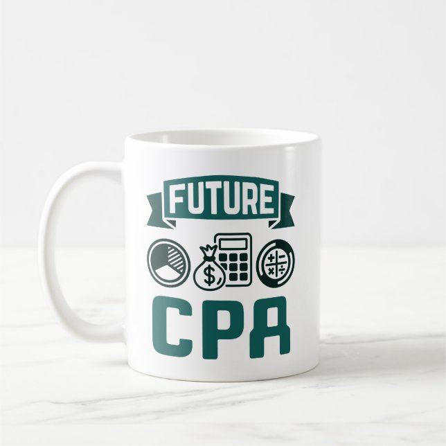 Framtida Studenten i CPA Accounting Kaffemugg (Vänster)