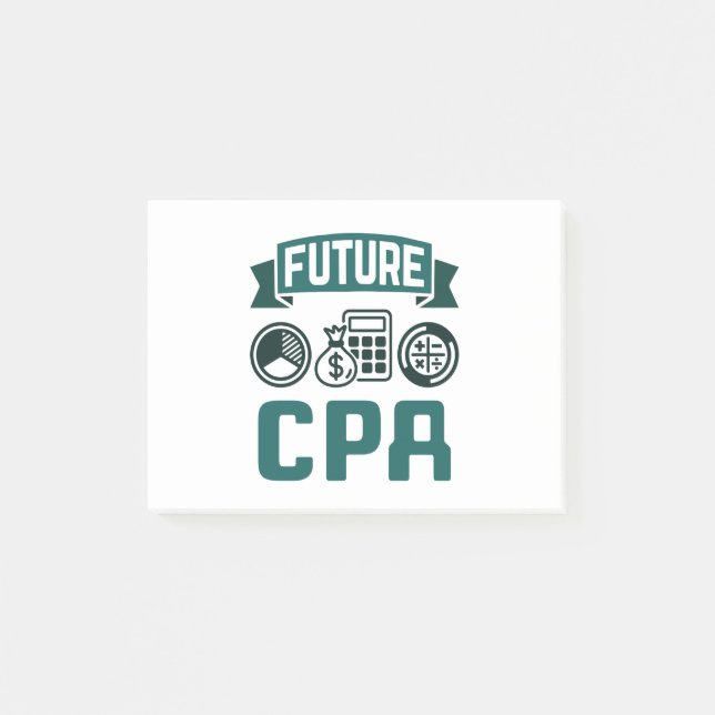 Framtida Studenten i CPA Accounting Post-it Block (Framsida)