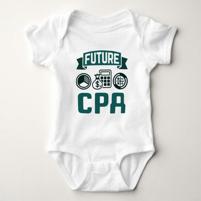 Framtida Studenten i CPA Accounting T Shirt (Framsida)