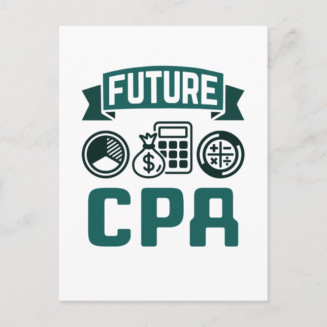 Framtida Studenten i CPA Accounting Vykort (Framsida)