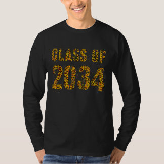 Framtida Studenten-klass av 2034 Leopard Print 1 T Shirt