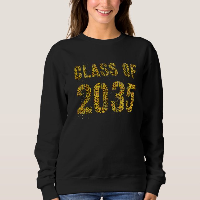 Framtida Studenten-klass av 2035 leopardtyp T Shirt (Framsida)